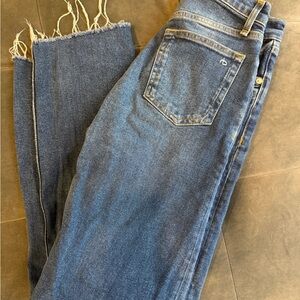 rag & bone Harlow Mid Rise Straight Jeans